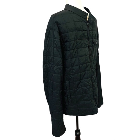 Zara Man Quilted Jacket Lightweight Full Zip Padded Coat Black XL - Picture 3 of 8